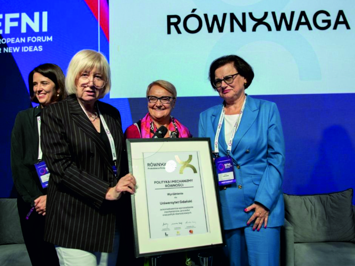 RównoWaga – wyróżnienie dla Uniwersytetu Gdańskiego